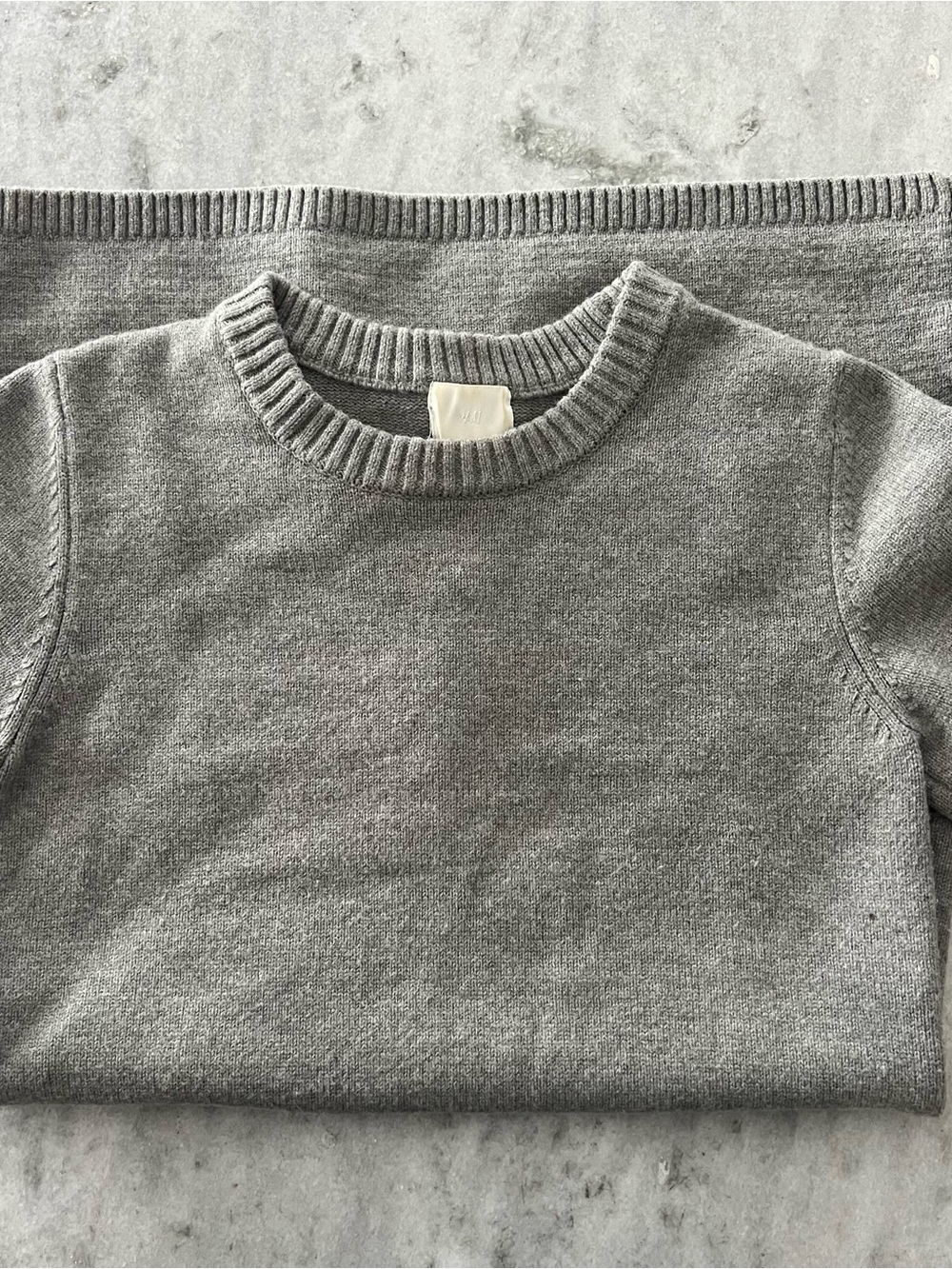 H&M Grey Crewneck Sweater Mini Dress
